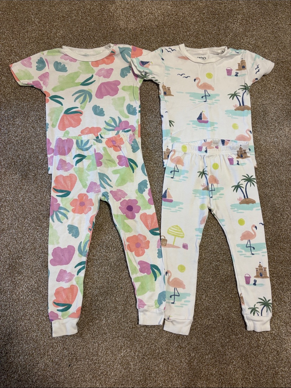 2T Carters Pajama Sets
